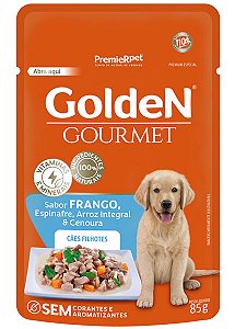 Ração Úmida Golden Gourmet Cães Filhotes Frango 85 g