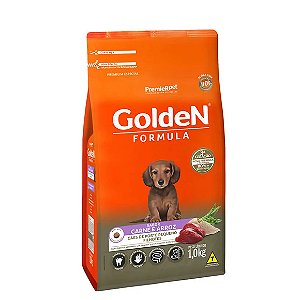 Ração Golden Formula Cães Filhotes Raças Pequenas Carne e Arroz 1 kg