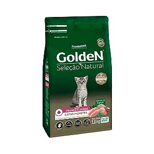 Ração Golden Seleção Natural Gatos Filhotes Frango e Arroz 1 kg