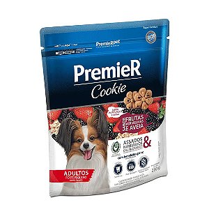 Cookie Premier Cães Adultos Porte Pequeno Frutas Vermelhas e Aveia 250 g