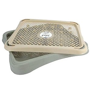 Sanitário Higiênico Plast Pet Pipi Tapete Bege Único