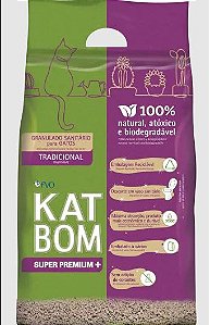 Areia para Gato Katbom Natural Granulado Higiênico 3 kg
