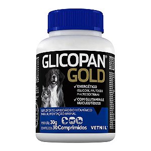 Glicopan Gold Comprimidos Suplemento de Vitaminas Vetnil 30 Comprimidos