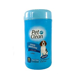 Lenços Umedecidos Macho Pet Clean 75 unidades