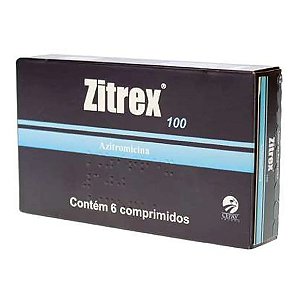 Zitrex 100mg com 6 comprimidos Único