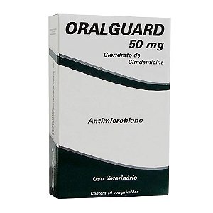 Oralguard 50mg Antibiótico para Cães e Gatos 14 comprimidos