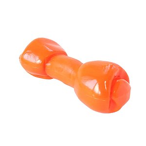Brinquedo Osso Flexi Bone Laranja Odontopet Até 15 kg