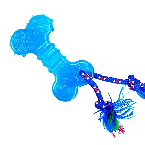 Brinquedo Dentalbone Flat com Corda Odontopet Até 15kg