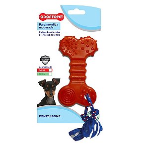 Brinquedo Dentalbone Flat com Corda Odontopet Até 22kg