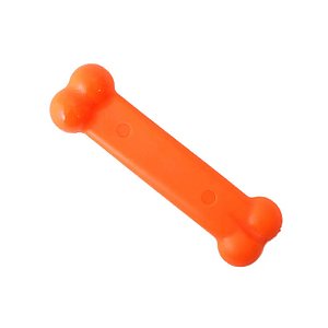 Brinquedo Osso Flexibone Odontopet Laranja Até 15 kg