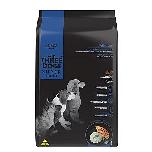 Ração Three Dogs Filhotes Médios e Grandes Frango e Arroz 3 kg