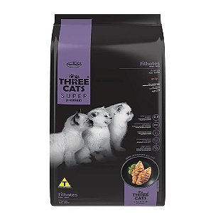 Ração Three Cats Filhotes Frango 3 kg