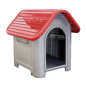 Casa Casinha De Cachorro Mecpet Média Desmontável Vermelho N.3