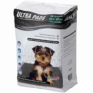 Tapete Higiênico Ultra Pads Camada Carbono 60X60 30 Unidades