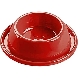 Comedouro Plastico Anti Formiga Pequeno Vermelho 600 ml