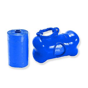 Porta Saquinho para Cocô 2  Rolos de The pets brasil Azul