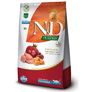 Ração N&D Pumpkin Gatos Adultos Castrados Frango 1,5 Kg