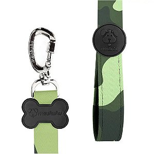 Guia Para Cachorro Meuauau Camuflado Único