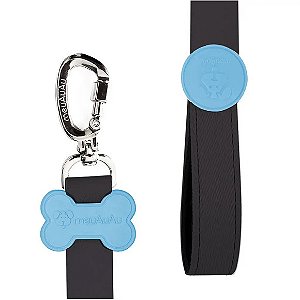 Guia Para Cachorro Meuauau  Neon Azul Único