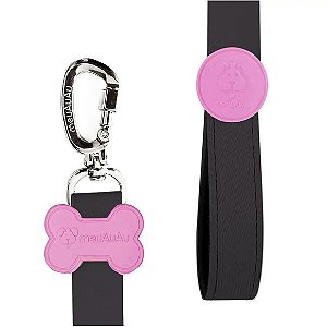 Guia Para Cachorro Meuauau  Black Rosa Único