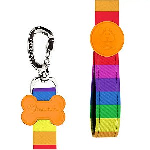 Guia Para Cachorro Meuauau Rainbow Único