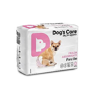 Fralda Higiênica Ecofralda Fêmea Dogs Care 12 unidades M