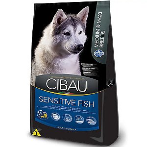 Ração Cibau Cães Sensitive Fish Raças Médias e Grandes 12kg