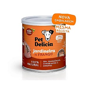 Ração Úmida Pet Delícia Cães Jardineira de Frango 320 g