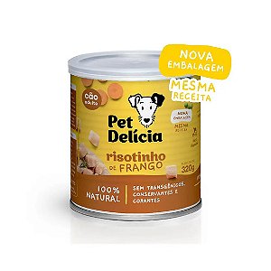 Ração Úmida Pet Delícia Cães Risotinho de Frango 320 g