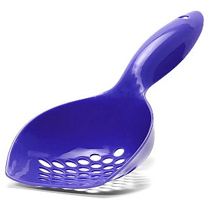 Pá para Bandeja Higiênica Família De Estimação Gatos Azul Único