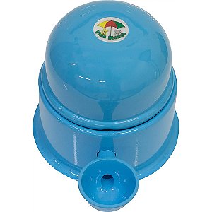 Bebedouro Cães Gatos Azul Automático Modelo Médio 14 li Único