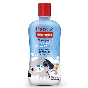 Shampoo Pets Cães Fisher-Price Pelos Brancos 400 ml