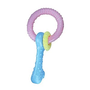 Brinquedo Mordedor Baby Bone Argola Jambo Único