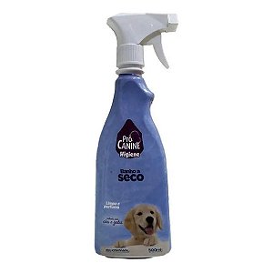 Banho A Seco Limpa E Perfuma Pró Canine Higiene 500 ml