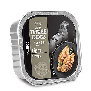 Ração Úmida Three Dogs Patê Light Frango 150 g