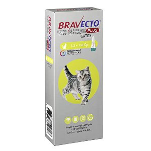 Antipulgas Bravecto Plus Gatos 1,2 a 2,8 kg 0,4 ml