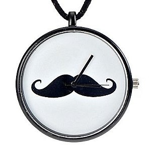 Colar Relógio Bigode