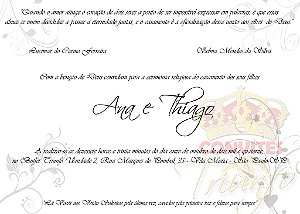 Convite de Casamento - Cód. CC-005