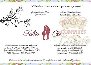 Convite de Casamento - Cód. CC-017