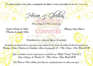 Convite de Casamento - Cód. CC-027
