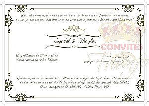 Convite de Casamento - Cód. CC-029