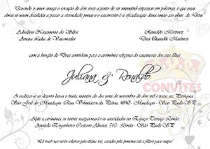 Convite de Casamento - Cód. CC-032