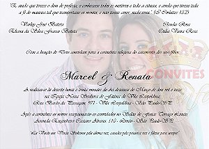 Convite de Casamento - Cód CC-045