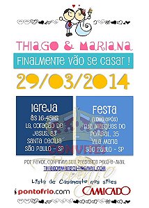 Convite de Casamento - Cód. CC-047