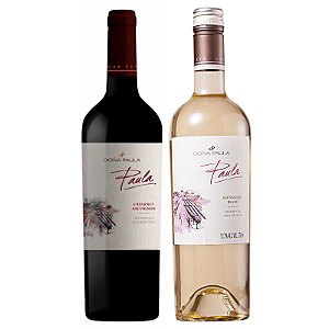 Kit Vinhos Argentinos Branco e Tinto Dona Paula 2x750ml