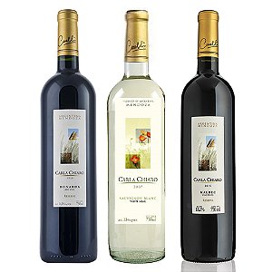 Kit Vinhos Argentinos Malbec Bonarda e Sauvignon Blanc 3x750ml