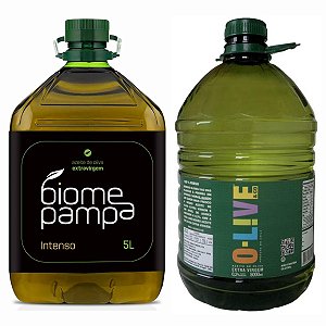 Kit Azeites Extra Virgem Brasileiro e Chileno 10 Litros