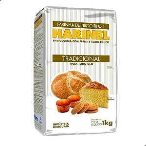 Farinha de Trigo Uruguaia Harinel Tipo 1 0000 1kg