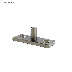 Ferragem 1009 para vidro (pivô superior) - aço inox