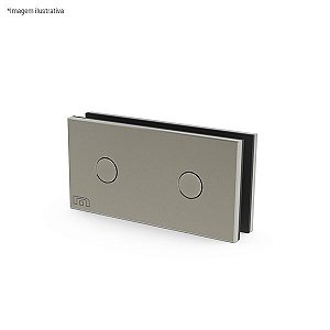 Ferragem 1305 para vidro (suporte central) - aço inox